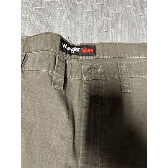 Wrangler Riggs Workwear Ripstop Ranger Cargo Pants Men's 48X29.5 Pockets Green - Picture 3 of 8